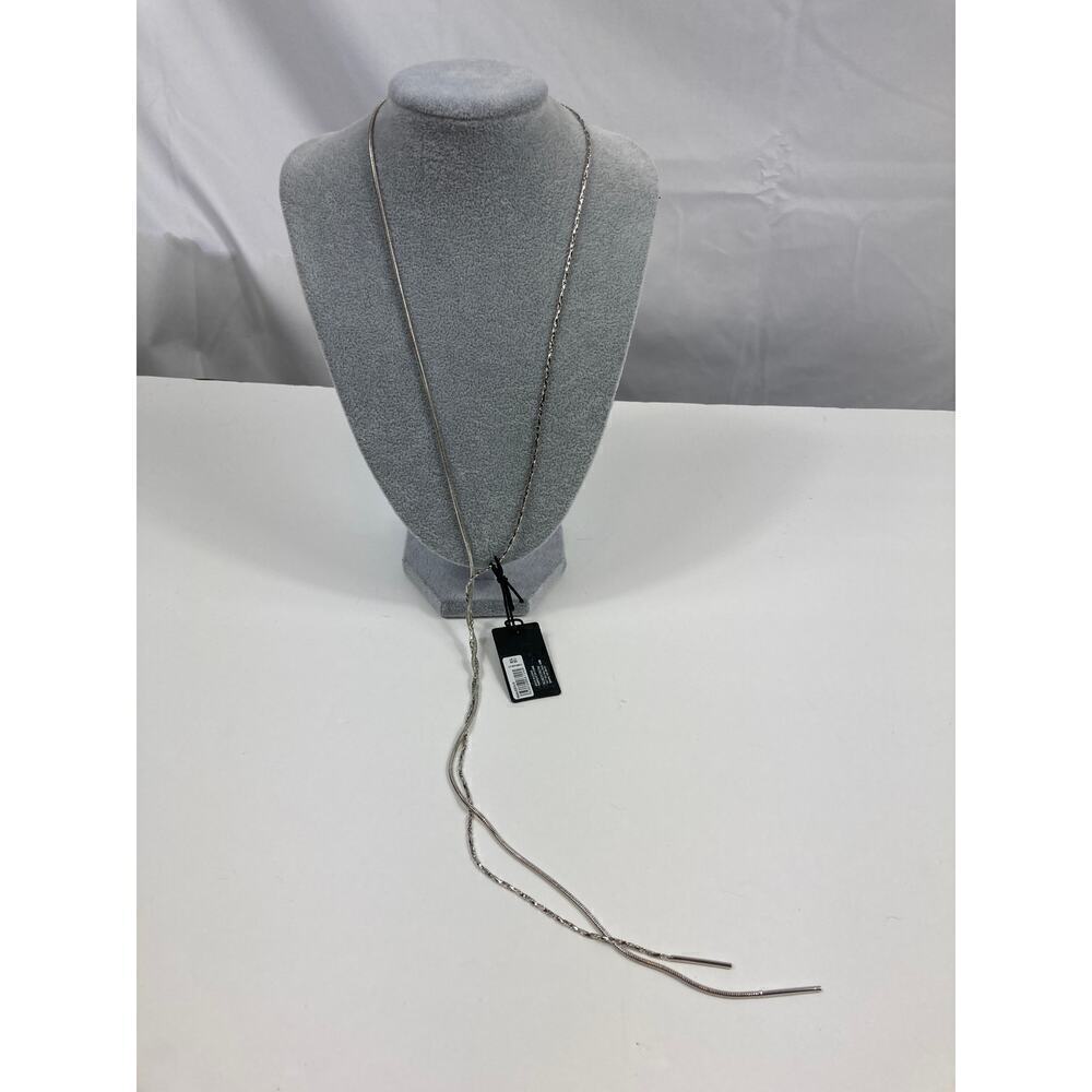 Nwt Halogen Twisted Snake Chain Y-Necklace